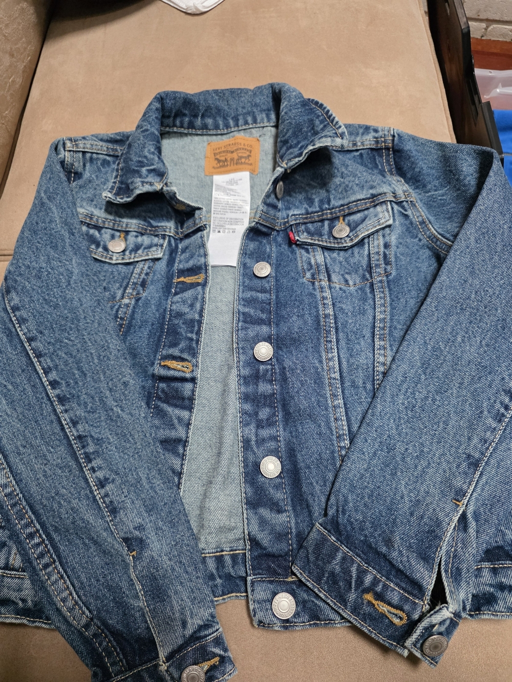 Levi's Kids (Girls) Blue Denim Jacket Size L (12-13)